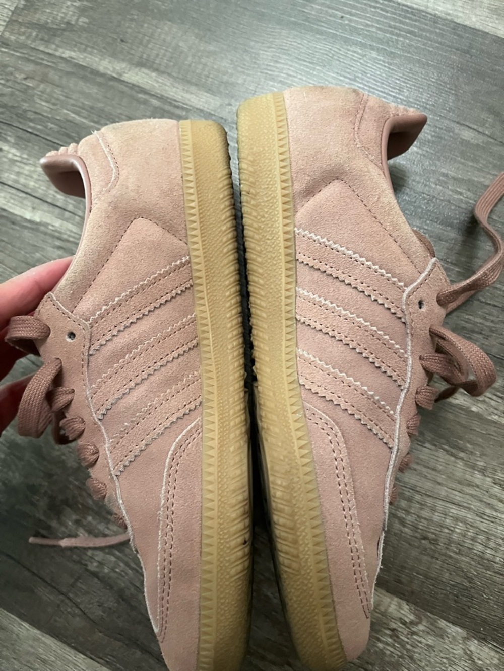 Adidas Samba Women's Suede Pink Gum Sole Sneakers - Casual Fashion